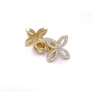 Geltono aukso auskarai