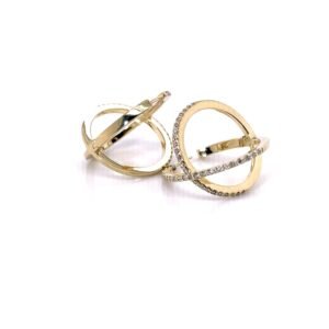 Modern0s geltono aukso auskarai