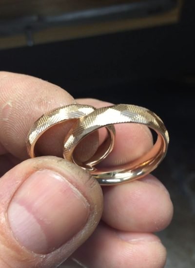 Vestuviniai rankų darbo žiedai